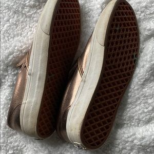 Rose gold Vans. Size 7.5 womens